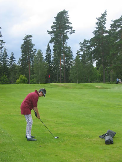 auf einem Fairway des Nybro Golfclub