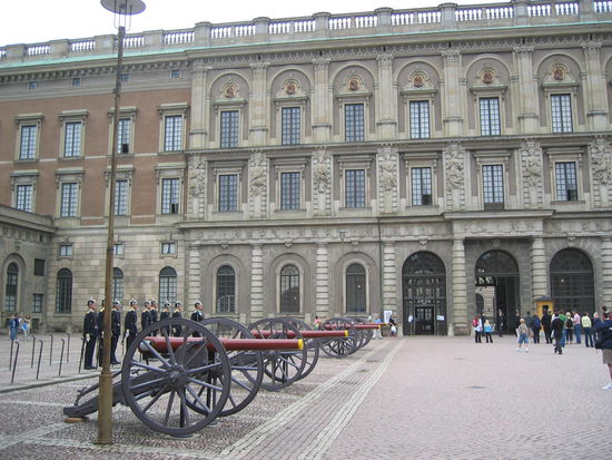 Wachablösung am königlichen Schloß