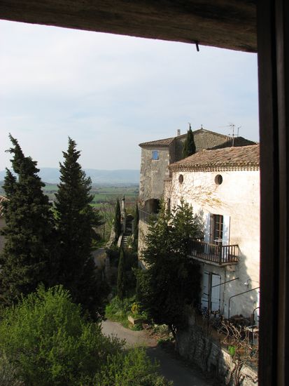 Blick aus dem Seitenfenster
