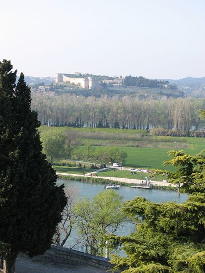 Blick auf die Rhone und