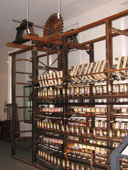 und auf Spulen gezogen.