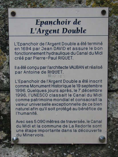 Das Überlaufbecken von l'Argent Double