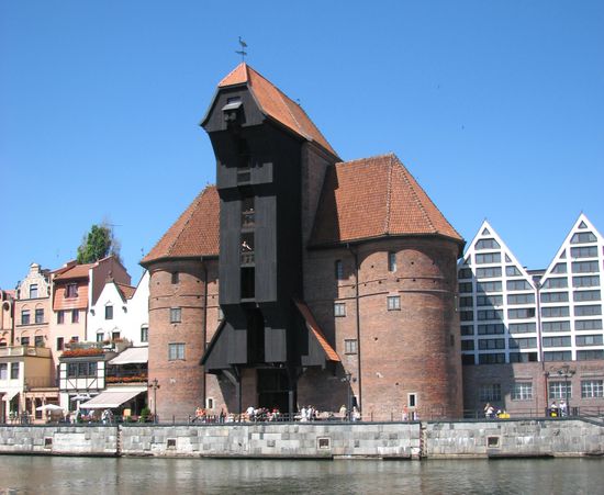 Doppelturm-Tor - Krantor als Wahrzeichen Danzigs