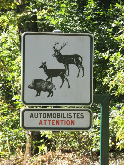So bleibt auch Zeit interessante Verkehrsschilder festzuhalten - schon hier beginnt der Gourmet mit der Zunge zu schnalzen