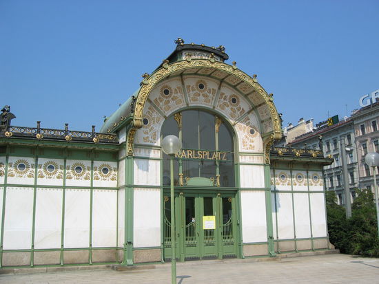 Stadtbahn-Station Karlsplatz - Architekten: Wagner, Olbrich und Fischl