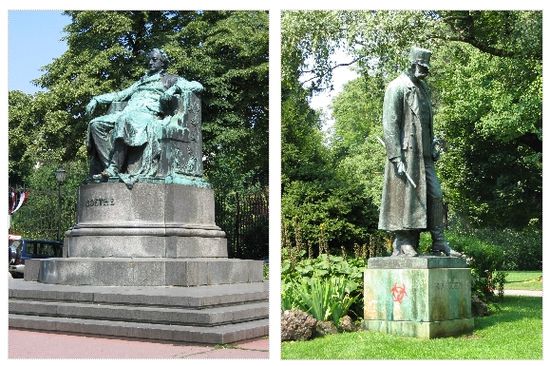 Statuen im Burggarten