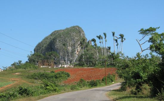 Wir können uns nicht sattsehen an den Mogotes und den roten Feldern