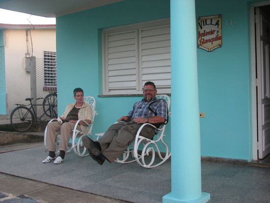 auf der Terrasse von Antonio und Blanquita