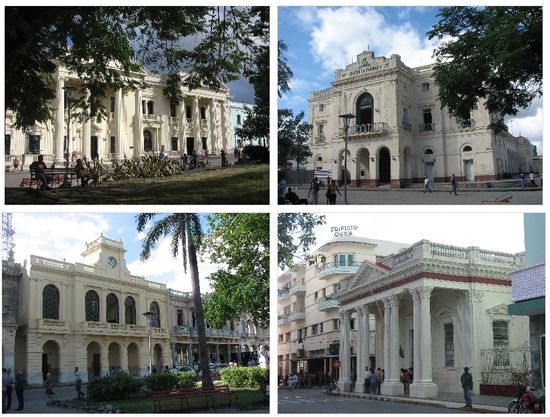 Bibliothek, Theater, Kolonialmuseum und Gymnasium