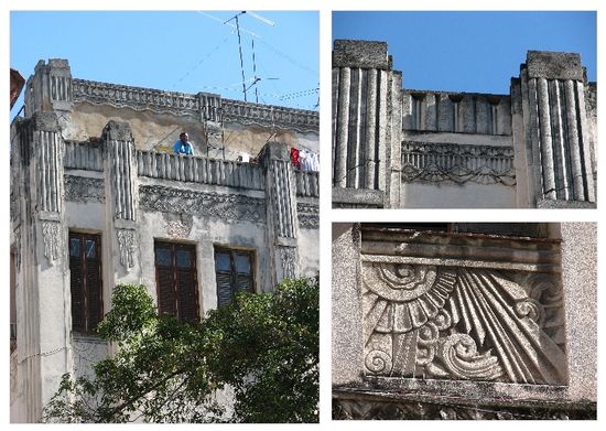 Art Déco vom Feinsten - allerdings arg 'nachgedunkelt'