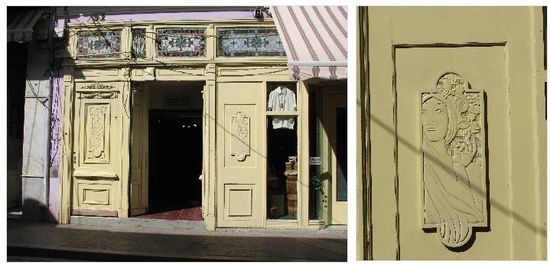 auf dem Wege fallen wieder Jugendstilmotive aufs