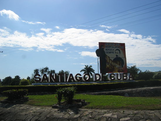 Ortschild Santiago de Cuba