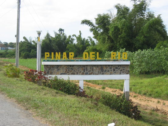 Ortsschild Pinar del Rio