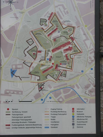 Citadelle Petriberg - sternförmig wie alle Zitadellen