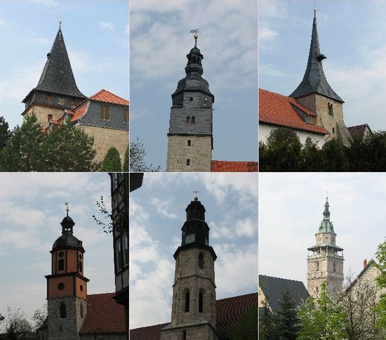 Kirchtürme in Thüringen