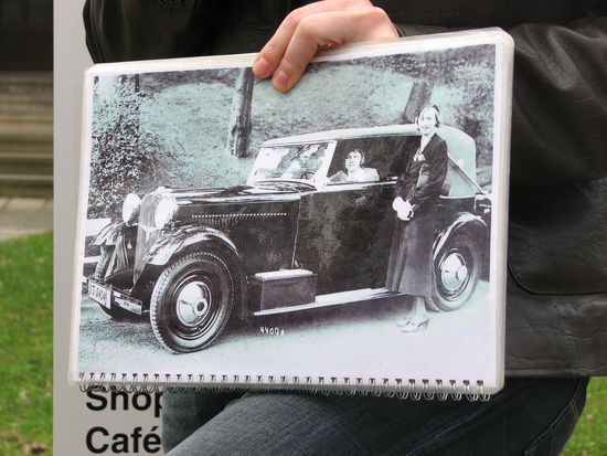 auch das Auto von Gropius (Adler) wird uns aus der Mappe präsentiert.