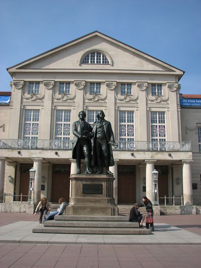 Theaterplatz in Weimar
