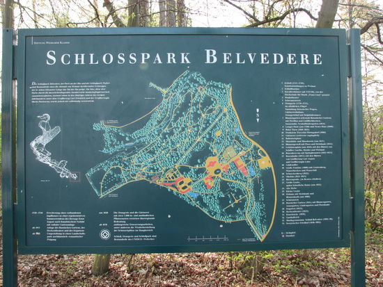 Plan des Schloßparks