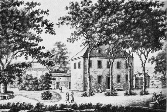 Tuschezeichnung von Carl Wilhelm Holdermann (1783–1852) (public domain)