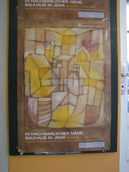 Plakat der Bauhausausstellung in Jena