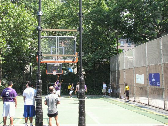 bekannter Baseballplatz in Manhattan
