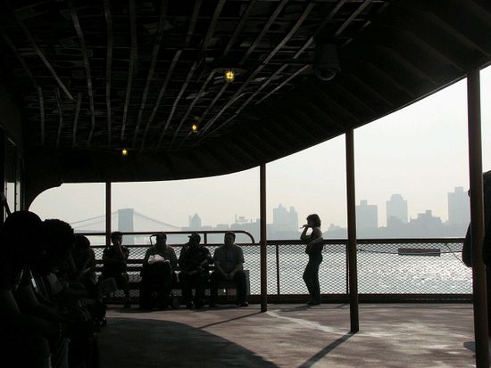Wartezeit an der Staten Island Fähre
