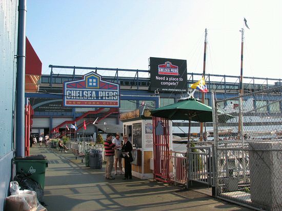Die Chelsea-Piers wurden zu einem großen Sports- und Entertainment-Center umgestaltet.