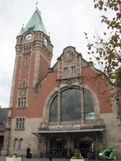 Jugendstilelemente am Colmarer Bahnhof