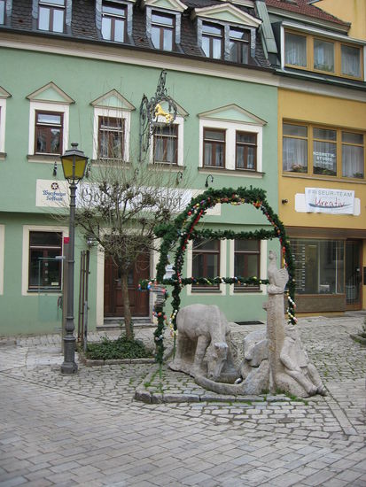 und überall Osterschmuck