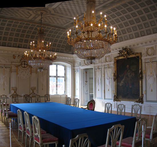 Kapitelsaal als zentraler Raum der 'fürstlichen Räume'