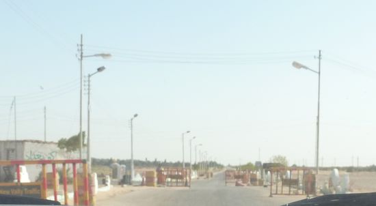 Kontrollposten am Abzweig-