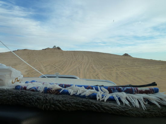 erster Vorgeschmack auf Tiefsandfahren