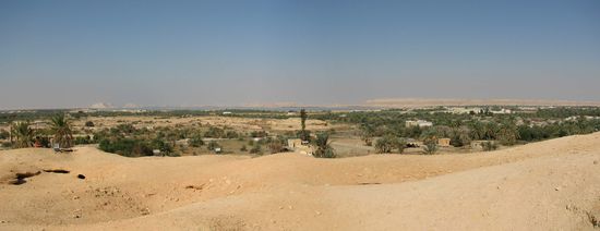 Ausblick auf den austrocknenden Salzsee