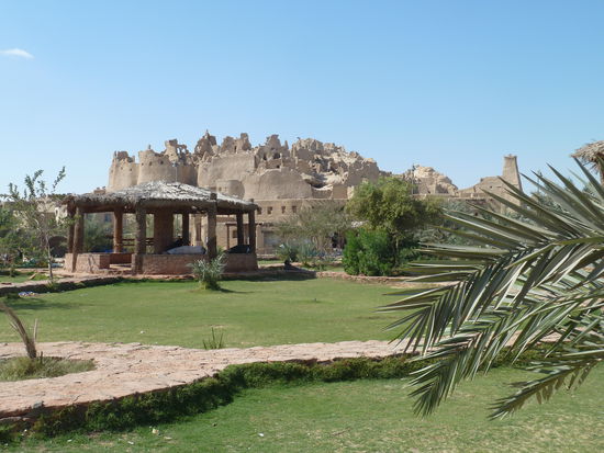 Shali - die weitgehend verlassene Altstadt von Siwa - vom Marktplatz aus gesehen