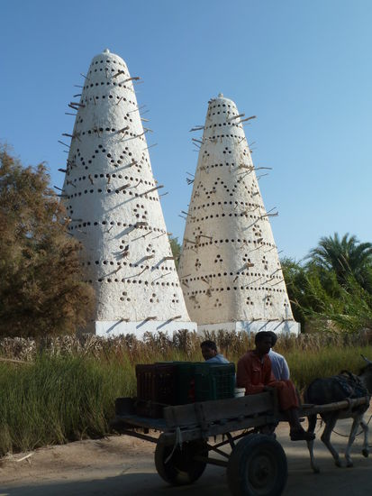 zigmal sind wir an dem Taubenschlag vorbeigefahren - heute halten wir mal an für ein Foto