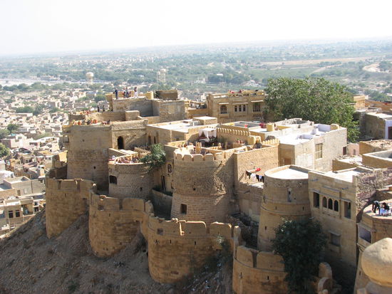 Blick auf den Teil des Forts, der zum Hotel umgewandelt wurde