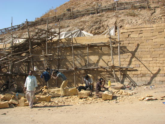 wieder einmal beeindruckt der Gerüstbau
