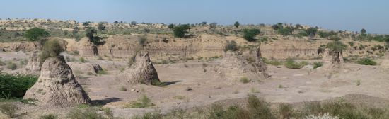 interessante Erosion in einem Trockenflußtal