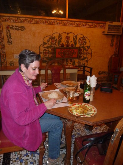 Abendessen - U wieder einmal chicken - H vegetable Pizza (mir ist immer noch nicht ganz wohl)