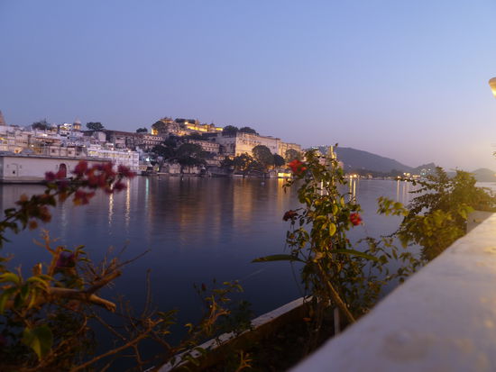 Dachterrasse des Pichola-Lake-Hotels
