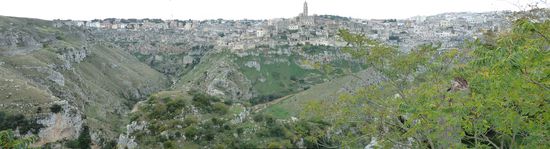 Panorama Matera von Nordosten