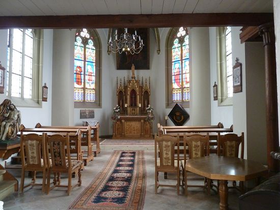 der Kapellenanbau erfolgte erst 1870