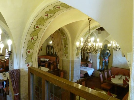 Schloßrstaurant im Keller des Haupthauses