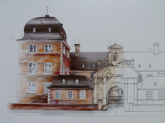 ehemaliges Residenzschloss der Fürstbischöfe von Münster - heute Bildungseinrichtung, die nicht zu besichtigen ist.