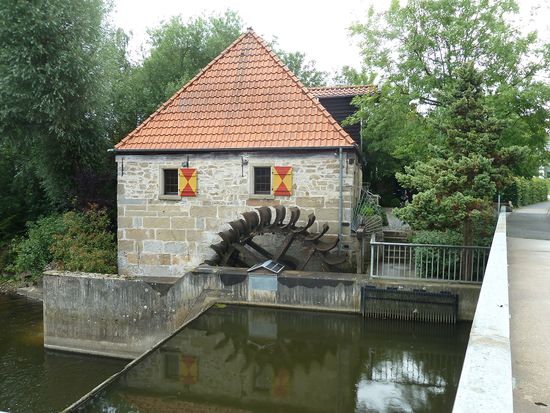 Niedermühle an der Aa - 1352 erstmals erwähnt - bis 1957 wurde hier noch Korn gemahlen