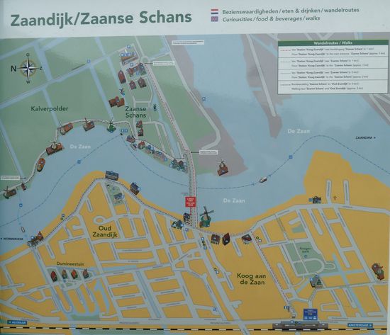 Plan des Freilichtmuseums - besser Parken in Oud Zaandijk