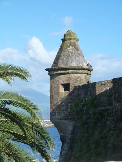 letzter Blick von der Pousada auf den Pico