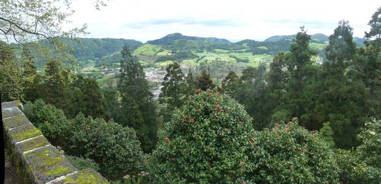 Aussichtspunkt auf das Tal von Furnas (südliche Richtung)
