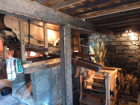 Dreschmaschine im Weizenmuseum