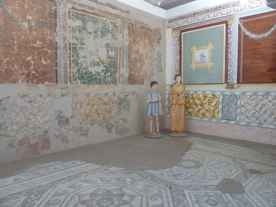 rekonstruierter Raum des Bades